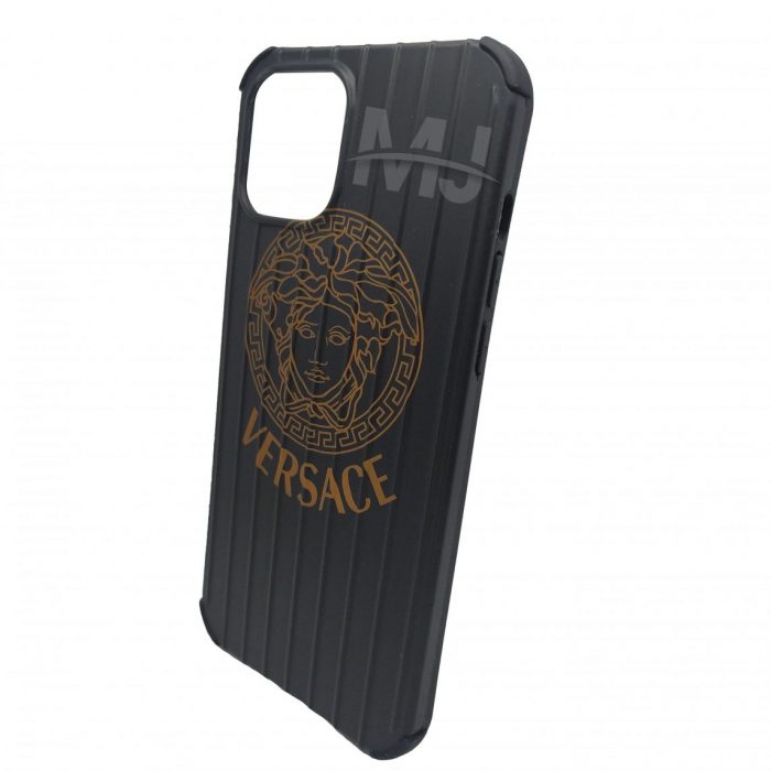 iPhone 12 Pro Max Black Branded Logo Cover